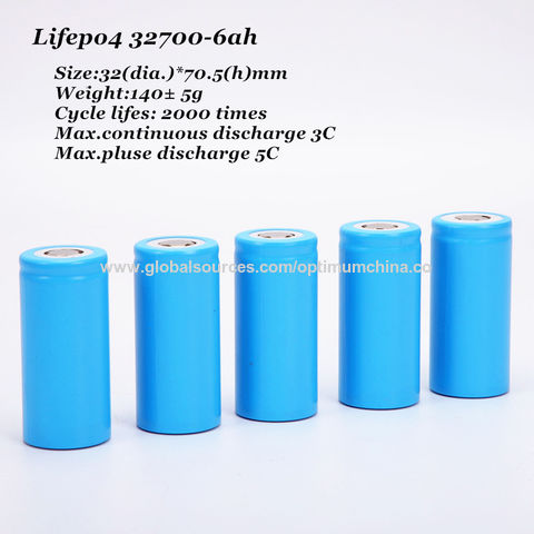 Paquete de 4 baterías recargables de iones de litio 32700, batería LiFePO4  de 7200 mAh, 3.2 V