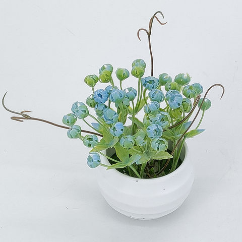 Mini plante en plastique artificielle de Buxus artificiel avec pot