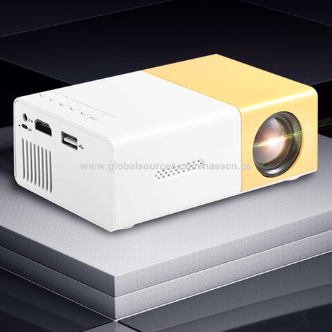 Mini Proyector LED portátil OEM FHD 24 60 YG300 Amarillo
