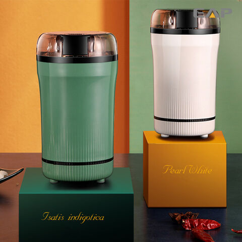 Moedor de café portátil com controle de botão de um toque, o mais novo moedor de café elétrico, moedor de grãos de café