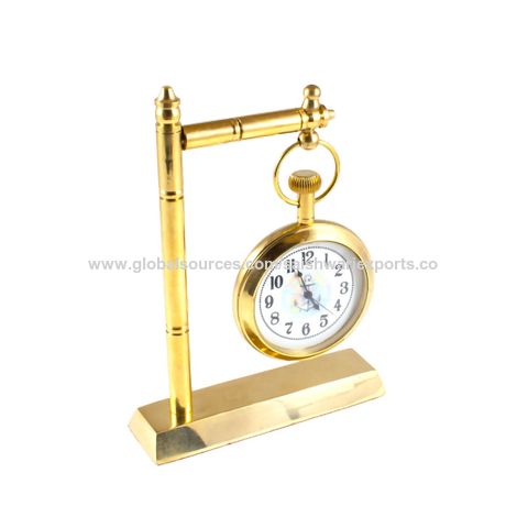 Buy Wholesale India Brass Nautical Analog Quartz Desk Table Hanging ...