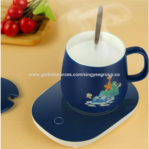 Sous-verres thermostatiques 55 degrés chauffe-tasse chauffe-tasse en céramique base d'isolation thermique pour café thé lait for sale at factory direct price