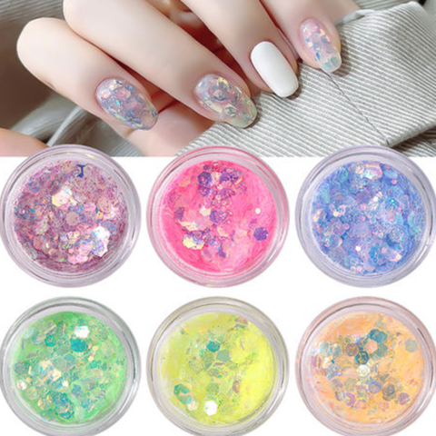 Buy Wholesale China Holographic Hexagon Nail Glitter Nail Sequins Glass ...