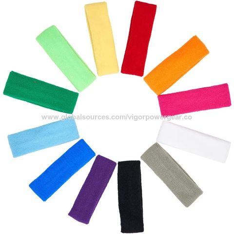 Wholesale Terry Sports Basketball Running Gym Workout Yoga Basketball Sweat  Band Wrist Band, Custom Embroidery Logo Unisex Sweatband Wristband Set  Factory - China Sweatband and Sweatband Set price