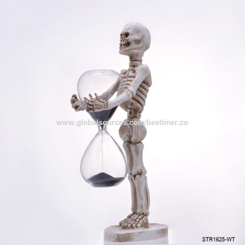 Reloj de arena online con calavera