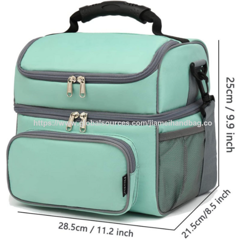 Bolsas isotérmicas de alta calidad para alimentos, reutilizables, con cremallera y aislamiento térmico para el almuerzo. Mantiene la comida caliente durante 8 horas, ideal para exteriores.