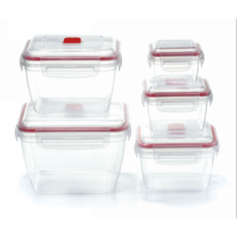 Buy Wholesale China Square Clear Deli Containers With Lids | Stackable ...