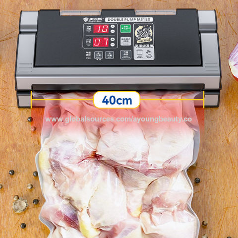 Vacuum Sealer Machine for Food Saver, Dry/Moist Modes with Automatic Air  Sealing System,Stainless Steel ,Compact Design with 15 Vacuum Seal Bags & 1