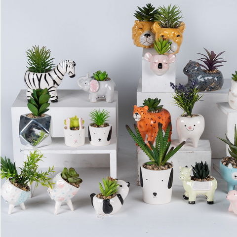 Compre Maceteros Colectivos Para Suculentas Con Drenaje, Macetero Perfecto  Para Gatos, Macetas De Cermica Para Jardn, Macetero Para Cactus y Maceta  De Cermica Suculenta de China por 0.55 USD | Global Sources