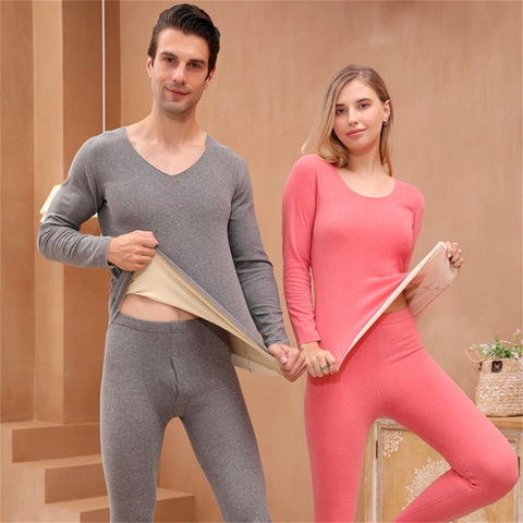 New Women 100% Cotton Long Johns Winter Thermal Underwear For Men