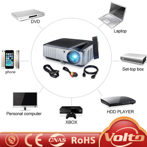 Multimedia Projector Lcd Video Beamer Home Theater Proyector Led 1080p ...