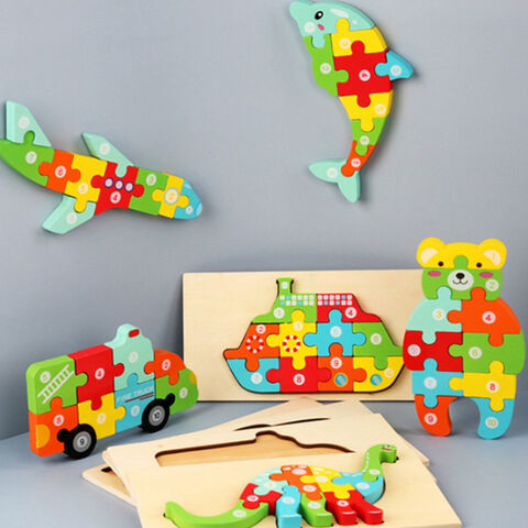 Buy Wholesale China Wooden 3d Puzzle For Kids Montessori Game Toys ...