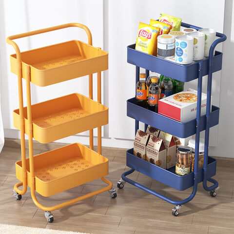Mehrschichtiger, kleiner Wagen für Küche, mobile Babyprodukte, Aufbewahrungsregal für Neugeborene, Snack-Aufbewahrungsregal