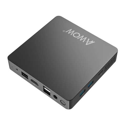 OEM Windows 10 Pro Mini PC AWOW TX33 6GB RAM 64GB Storage Support 4K 2,4G/5G WiFi Gigabit Ethernet Bluetooth BT 4,2 M 2 SATA SSD