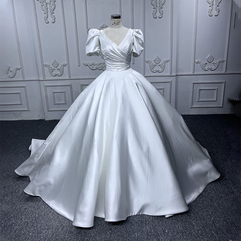 Buy Wholesale China Jancember Dy5629 New Design V-neck Satin Ball Gown