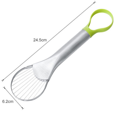 Cortador de abacate, fatiador de abacate, utensílio de cozinha de metal, ferramenta multiuso de aço inoxidável para cortar frutas for sale at factory direct price