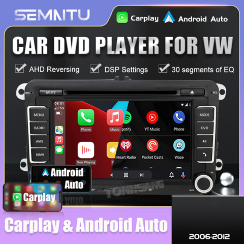 9 Wireless Carplay Android Auto 1280*720P 2GB RAM 32GB ROM DSP Auto G
