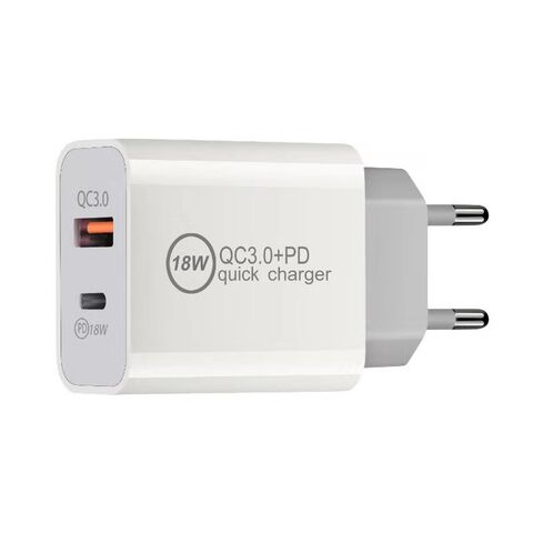 Quick Charge 3.0 USB Wall Charger, 18W Fast Charging USB Power Adapter Wall Plug Compatible With 10W QI Wireless Charger, IPad Pro, Tablets, IPhone, Samsung Galaxy, LG, HTC 2-Pack