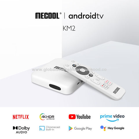 Android 10.0 TV Box, KM2 Smart TV Box Netflix Google Certified USB 3.0  Ultra 4K HDR 2GB 8GB Support 2.4G 5.0G WiFi BT 4.2 with Amlogic S905X2  Google