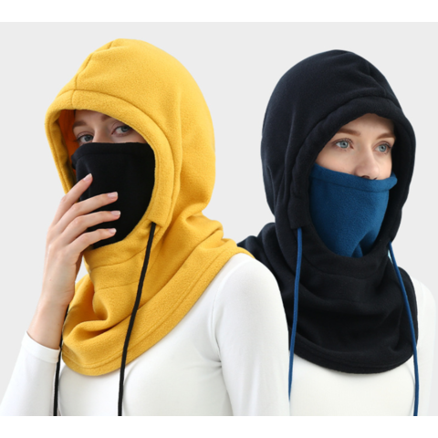 Máscara de invierno cálida para montar en moto, gorro de esquí, protección facial, cinta para la cabeza, banda para el cuello, a prueba de viento y frío, cinta polar integrada