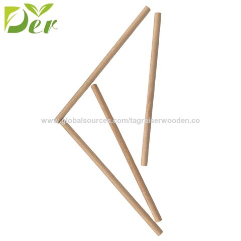 Buy Wholesale China China Natural High Quality Wood Round Stick Wooden  Dowel Wooden Rod & Round Wooden Stick Craft at USD 0.001