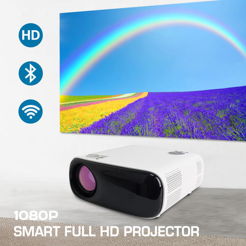 Projecteur, projecteur Bluetooth natif 1080P avec écran, projecteur de film  extérieur portable compatible avec smartphone 