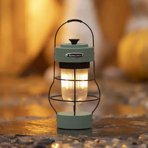Portable Camping Lantern Atmosphere Lamp Rechargeable Outdoor