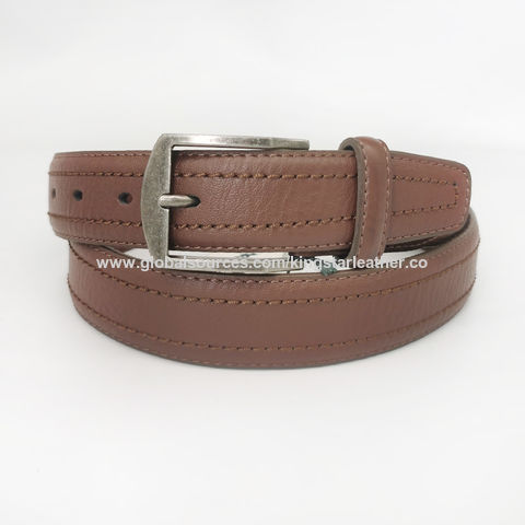 Ceinture cuir cloutée Post & Co