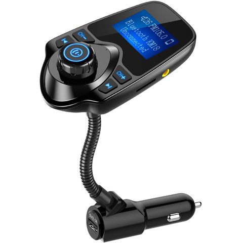 Transmisor FM Bluetooth para coche Adaptador inalámbrico de radio