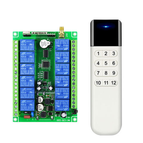 Rf Remote Control Switch Dc12v-48v 12 Channels Smart Home Lighting ...