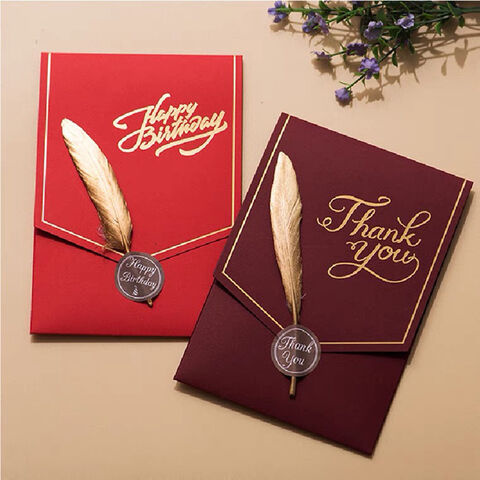 Feliz cumpleaños personalizadas gracias al por mayor de las tarjetas de  invitación de boda Tarjetas de Felicitación tarjetas personalizadas de  papel - China Tarjeta de felicitación de Navidad y un buen diseño