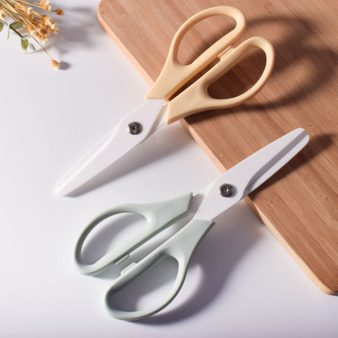 Buy Wholesale China Multipurpose Food Safe Kitchen Essentials Ceramic Blade  Scissors Baby Food Cutting Scissors Knife For Kitchen For Office & Scissors  at USD 5.27