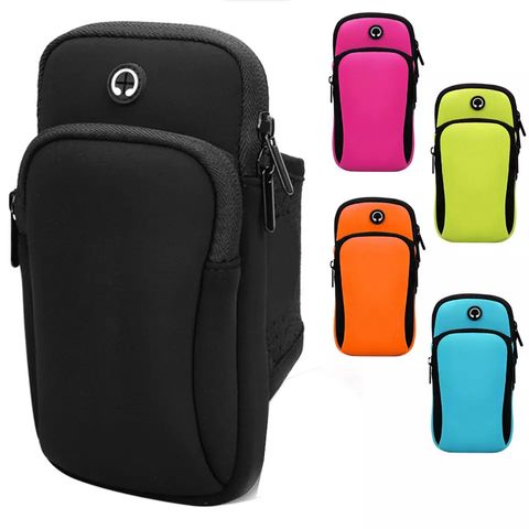 Braçadeira Esportiva Unissex Impermeável Universal para Celular, Bolsa de Braço para Corrida e Esportes ao Ar Livre