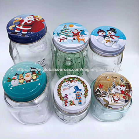 Tarros Mason con tapas, tarros de vidrio de boca ancha, tarro Mason para beber, tazas de vidrio Mason Jar de 16 oz for sale at factory direct price