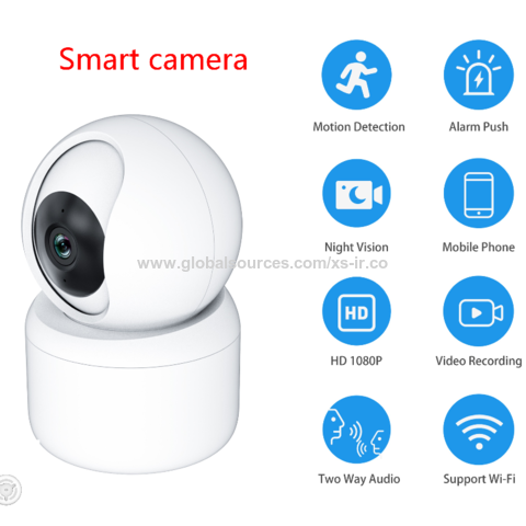 Caméra de Surveillance sans fil intelligente WiFi d'intérieur, avec suivi  automatique, moniteur de sécurité pour animaux de compagnie - AliExpress