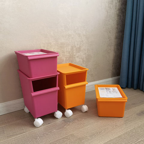 Caja de juguetes grande organizadora de almacenamiento con tapa, cajas  plegables para juguetes para niños, cestas con asas resistentes para niños  y
