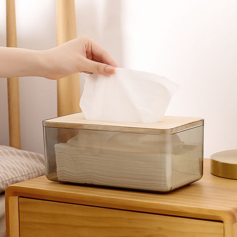 Buy Wholesale China Napkin Paper Storage Box Household Tissue Living Room  Coffee Dining Table Plastic Transparent & Napkin Paper Storage Box at USD  1.28