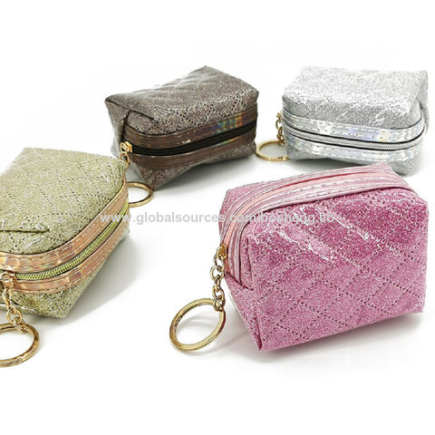 Silver Glitter Holographic Bow Wallet | Claire's