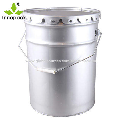 5 Gallon (20L) Green Plastic Bucket, 3-pack - Non-UN