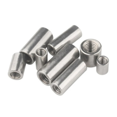 Tuercas de conexión de barril m3 M4 M5 M6 M8 m10 304 tuerca redonda extendida de acero inoxidable