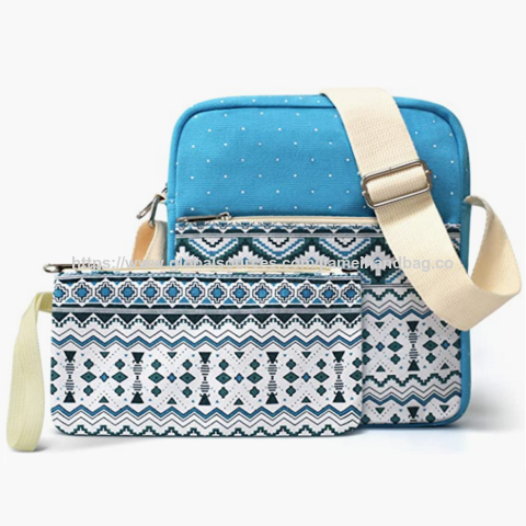 Bolsas de mensageiro personalizadas por atacado, lona de algodão, bolsa tiracolo de marca, conjunto de bolsas, pasta de ombro à prova d'água para meninas, mulheres e senhoras for sale at factory direct price