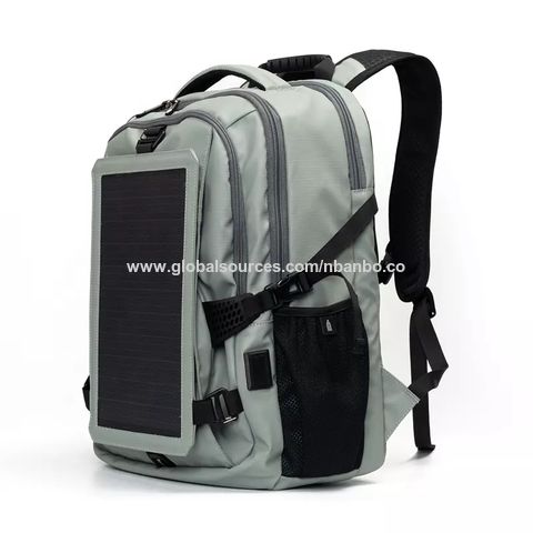 Compre Bolsa Impermeable Con Panel Solar Mochila Para Ordenador Port til Con Cargador Solar Mochila Usb Oem y Mochila Solar de China por 30 USD Global Sources