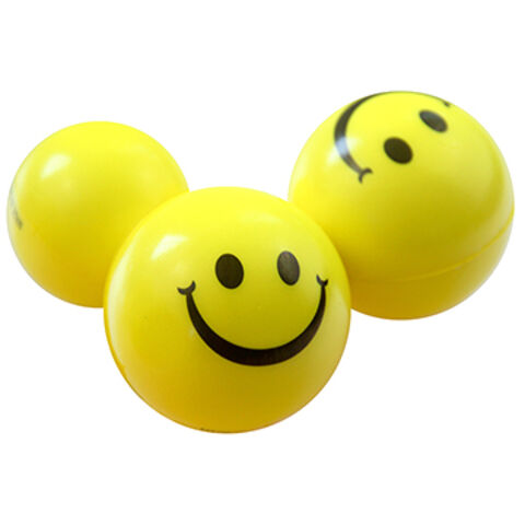 Buy Wholesale China Yellow Smile Funny Face Stress Balls Happy Smiley ...