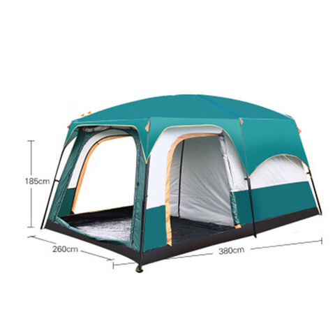 خيمة تخييم عائلية بتصميم كوخ - مثالية للتخييم والرحلات الخارجية for sale at factory direct price