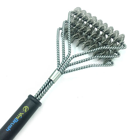 Bürstenloser Grillbürste, Grillreinigungsbürste aus 100% rostfreiem Edelstahl für BBQ-Grills