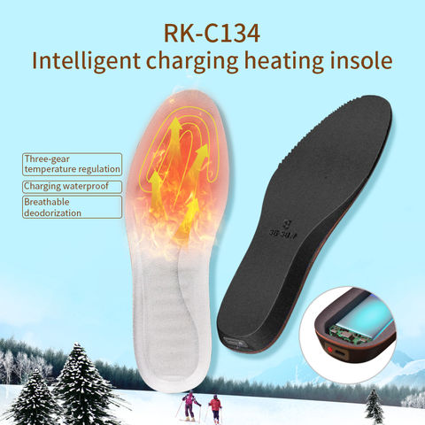 Outdoor Sports Heating Inserts Winter Warm USB Heated Shoe Insoles