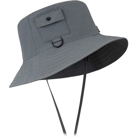 Compre Sombreros De Sol Para Hombres Y Mujeres-sombrero De Nailon De Ala  Ancha De Protección Solar Gris y Sombreros De Cubo de China por 30 USD