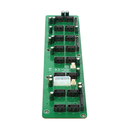Placa de circuito backplane del servidor 8 SAS 7 15Pin HDD adaptador Molex 4pin alimentación 3pin ventilador PCIE for sale at factory direct price