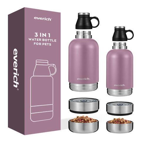 Botella de agua para perros de acero inoxidable con doble pared y aislamiento al vacío de 32/64 oz, ideal para actividades al aire libre, viajes, paseos y senderismo, ¡gran éxito en Amazon! for sale at factory direct price