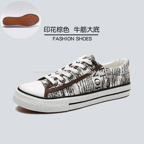 Buy Wholesale China Classic All-match Printing Men Vulcanized Shoes ...